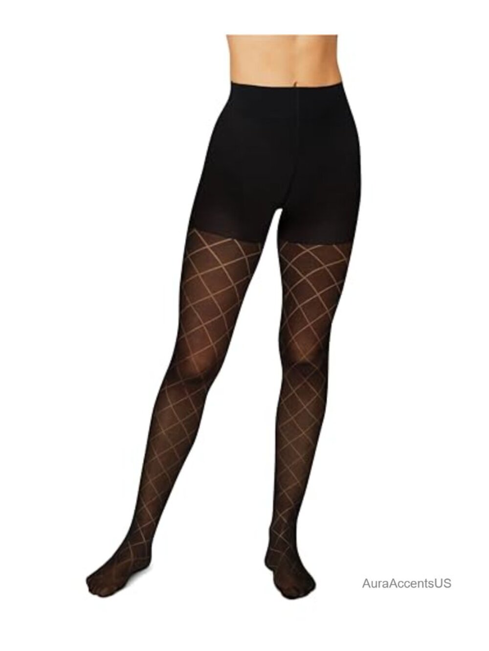 Hanes Control Top Sheer Toe Tights – Recycled Nylon High-Rise